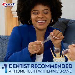 Crest 3D Whitestrips Classic Vivid before and after smile concept