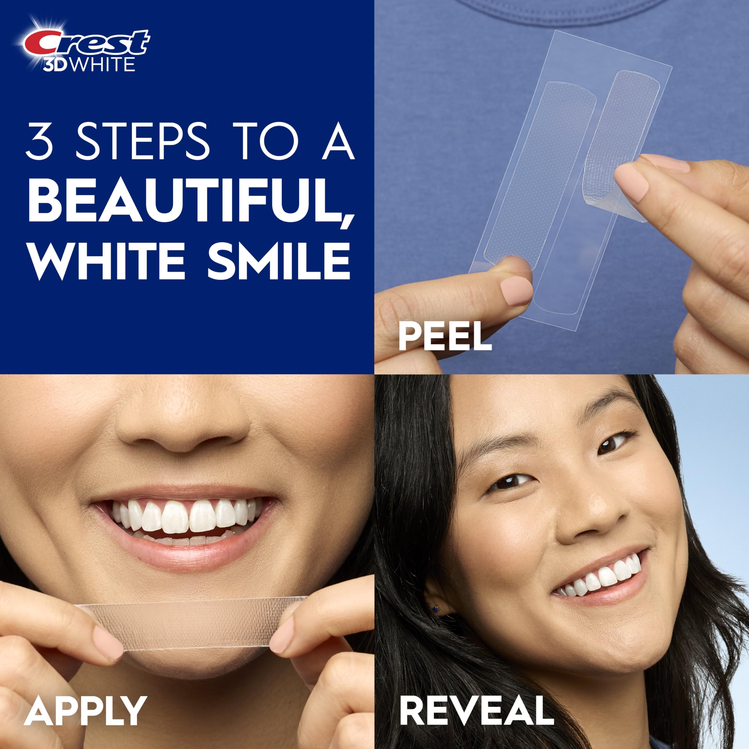Crest 3D Whitestrips Professional Effects packaging shows 22 treatments.