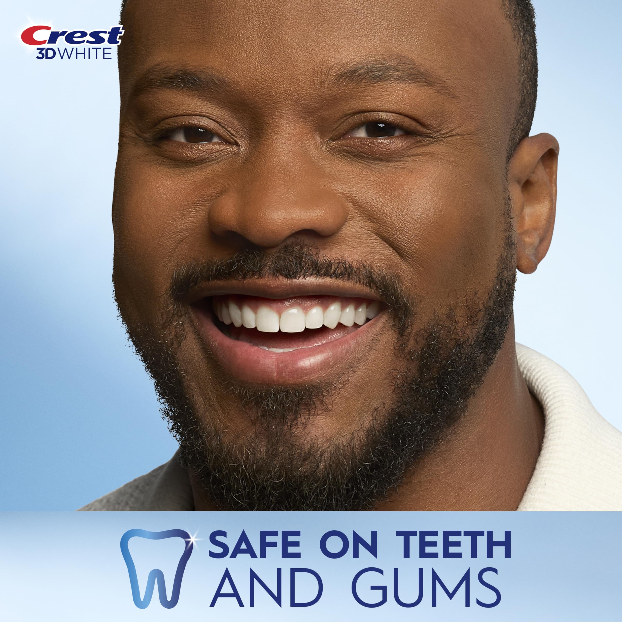 Crest 3D Whitestrips Professional Effects Advanced Seal Technology label highlight.