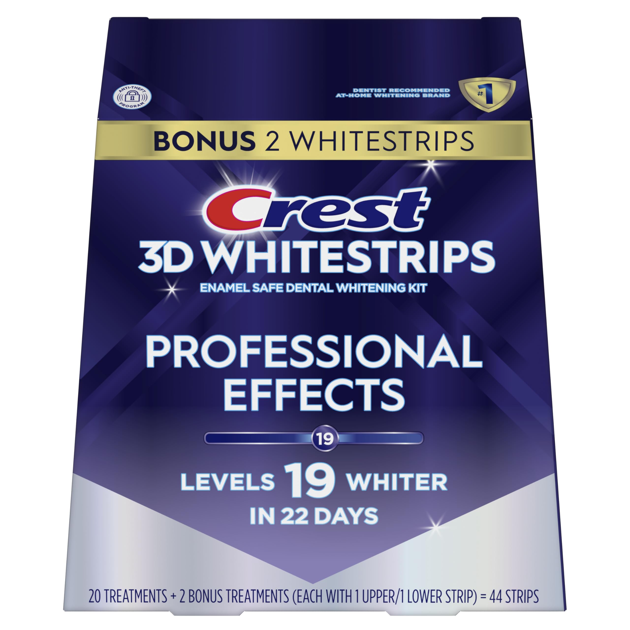 Crest 3D Whitestrips Professional Effects 1 Hour Express timer visual.