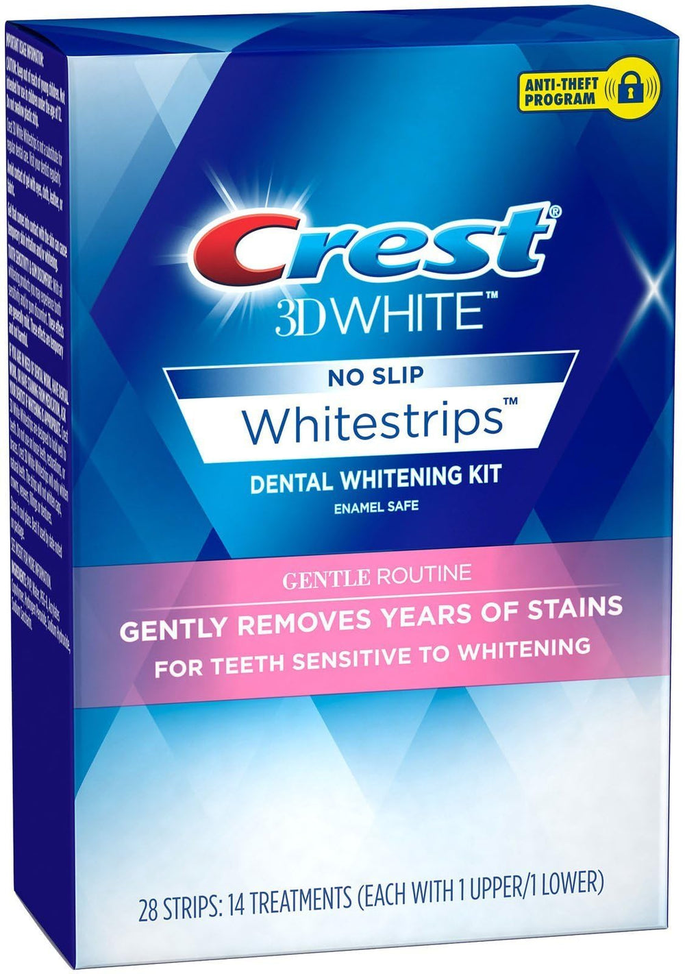 Crest 3D Whitestrips Sensitive 30 minute treatment fits into busy days