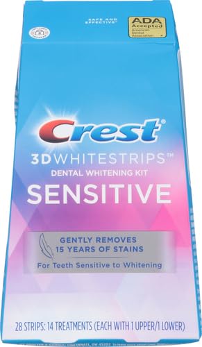 Crest 3D Whitestrips Sensitive bottom teeth whitening for even results