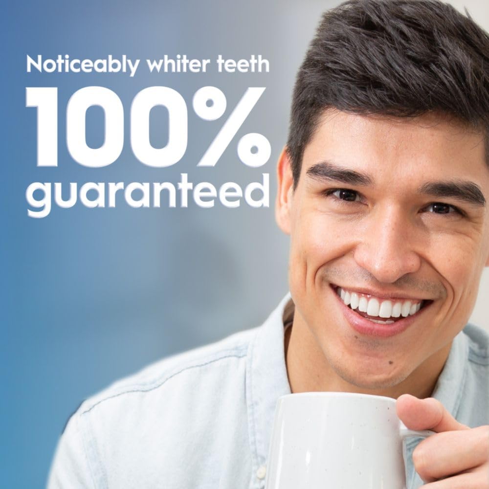 Crest 3D Whitestrips Sensitive LED accelerator close-up shows enamel-safe design