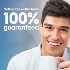 Crest 3D Whitestrips Sensitive LED accelerator close-up shows enamel-safe design