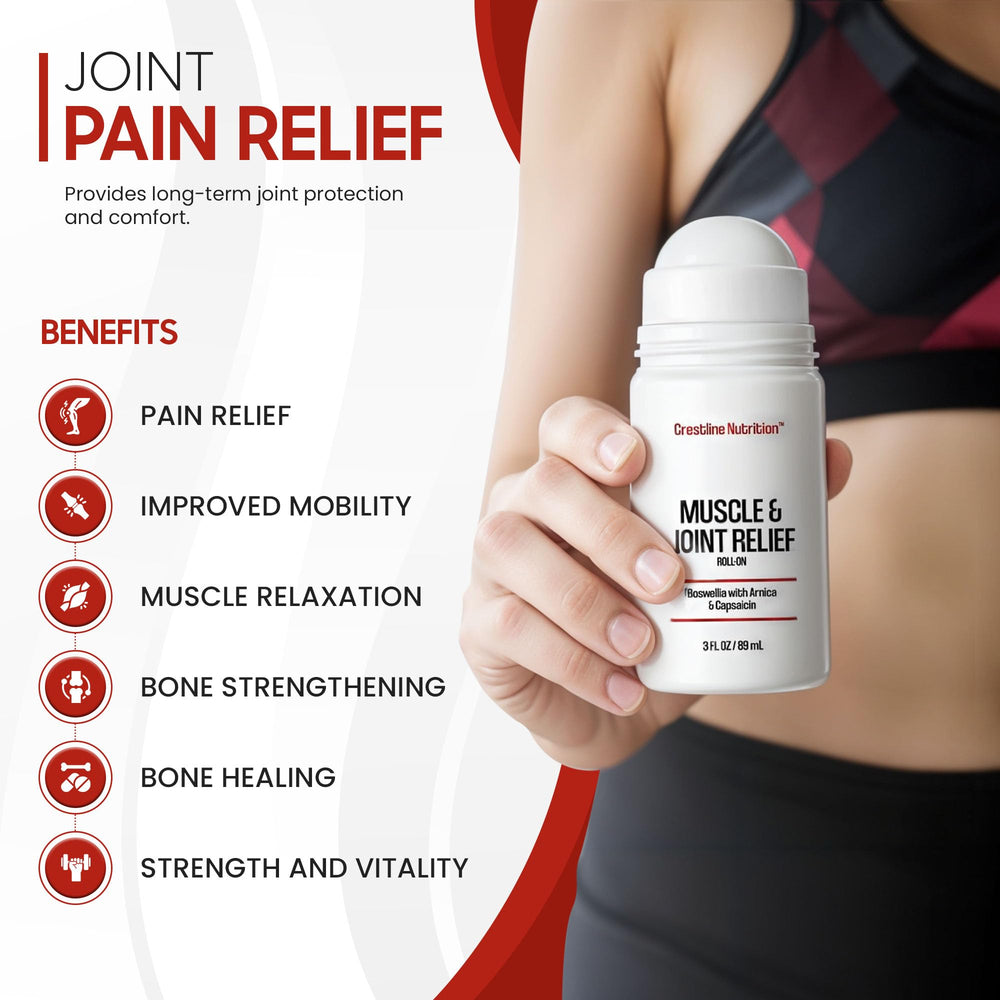 Crestline Nutrition fast acting pain relief photo suggests quick comfort potential