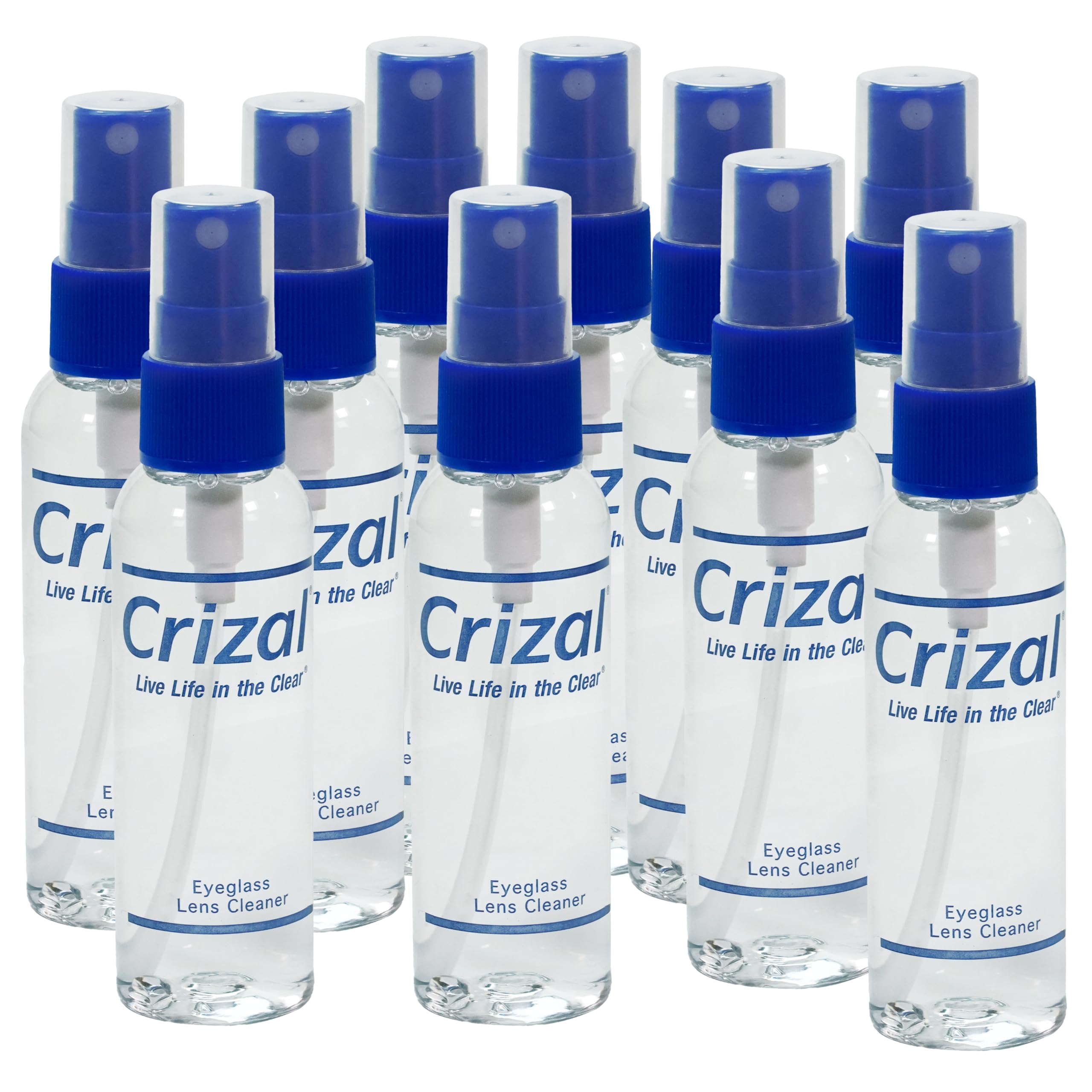 Crizal eyeglass spray bottle for AR-coated lenses—gentle, streak-free cleaning