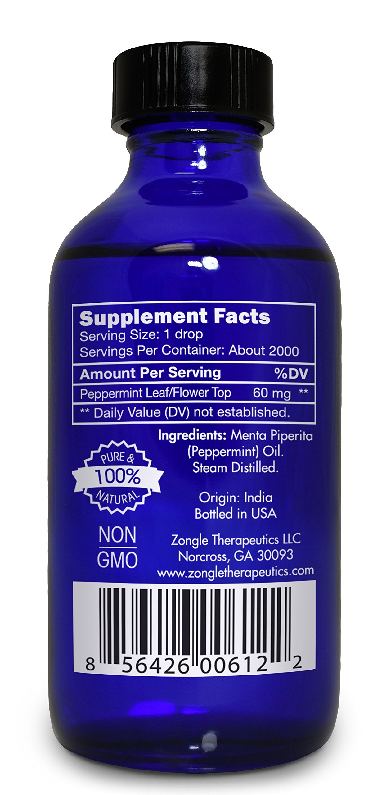 Crossactiv Peppermint Oil kitchen usage, suitable for beverages and recipes.