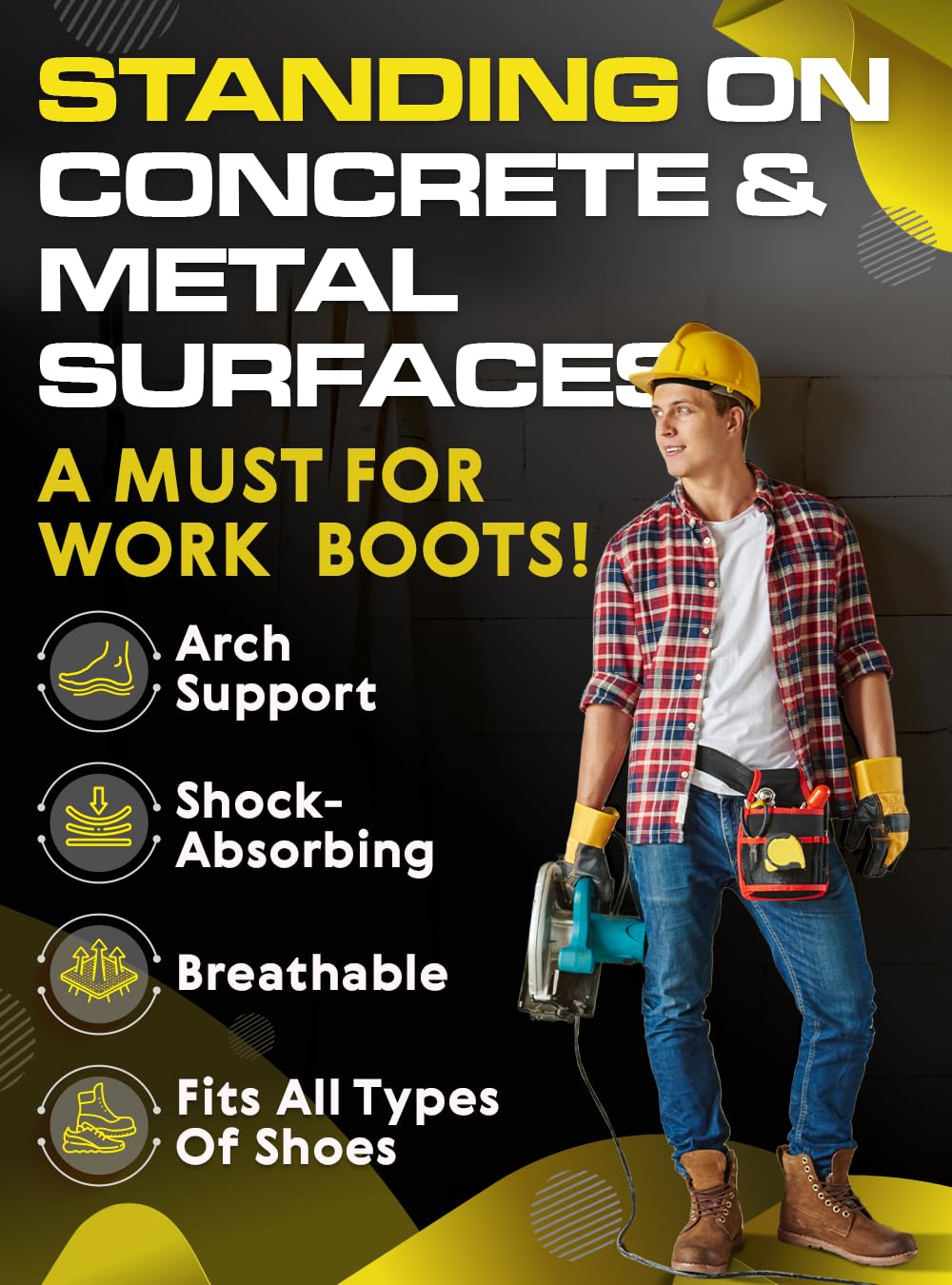 CRUVHEAL insoles adapt to multiple shoe types for all-day stability.