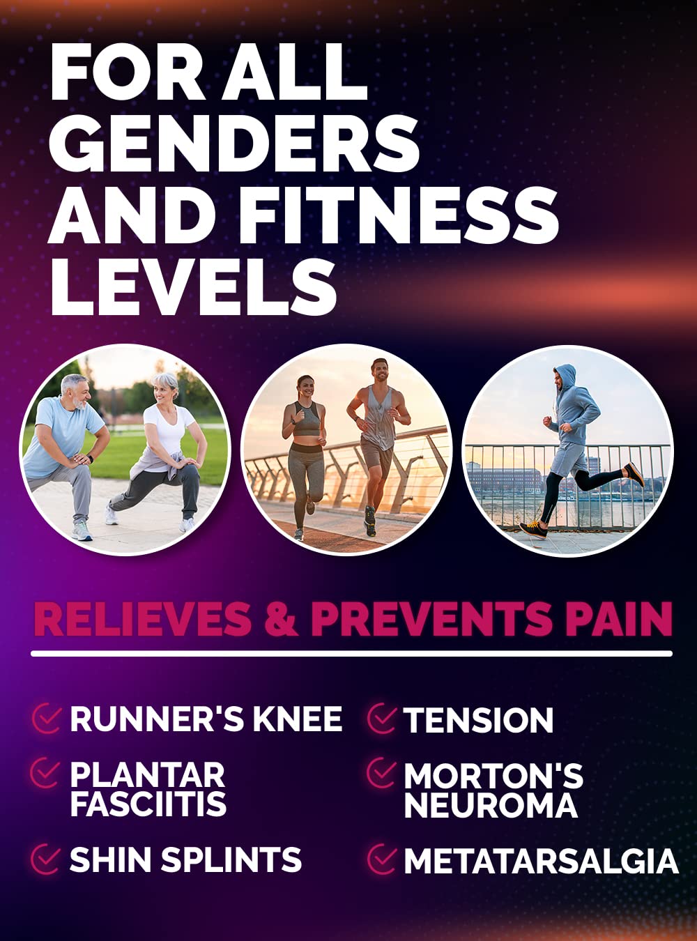 CRUVHEAL insoles reduce discomfort during runs with injury prevention features.