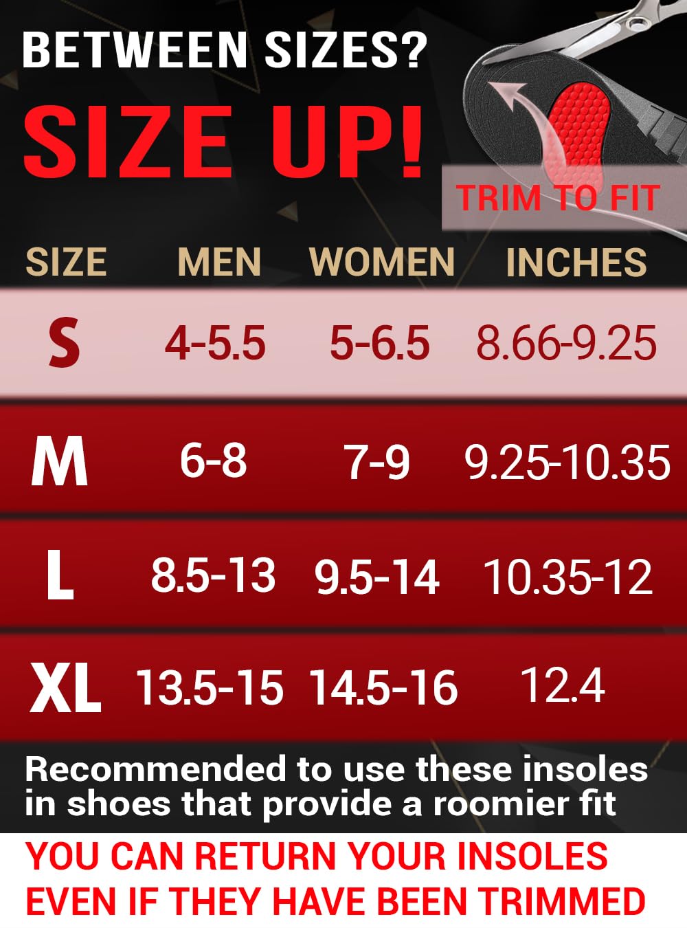 CRUVHEAL Work Pro Comfort Insole wide fit for boots, sneakers, and everyday shoes