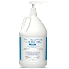 CryoDerm cold therapy gel 1gal bottle shown for convenient topical cooling after activity