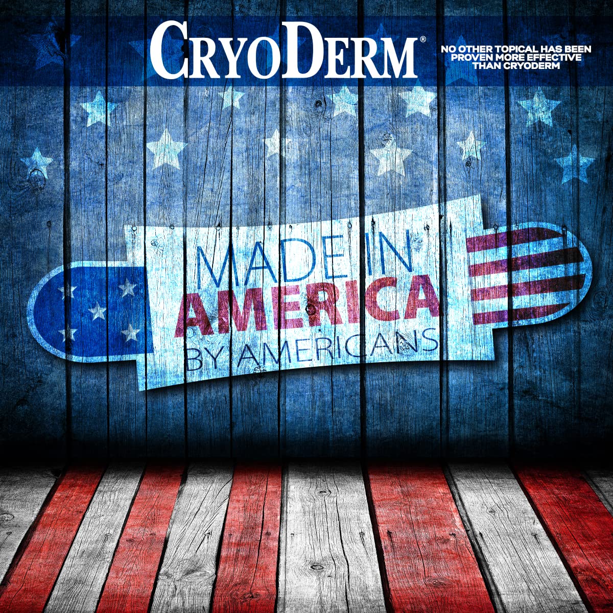 CryoDerm logo close-up on label for brand recognition.