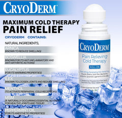 CryoDerm cream being applied on skin for targeted soothing.
