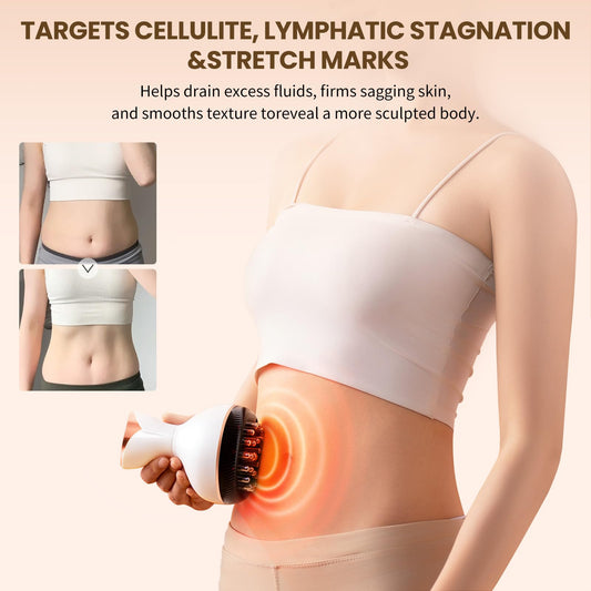 CRYSNATM anti cellulite massage tool aids smoother skin and body shaping.