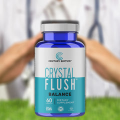 Crystal Flush Balance Feet capsules close-up for easy everyday use