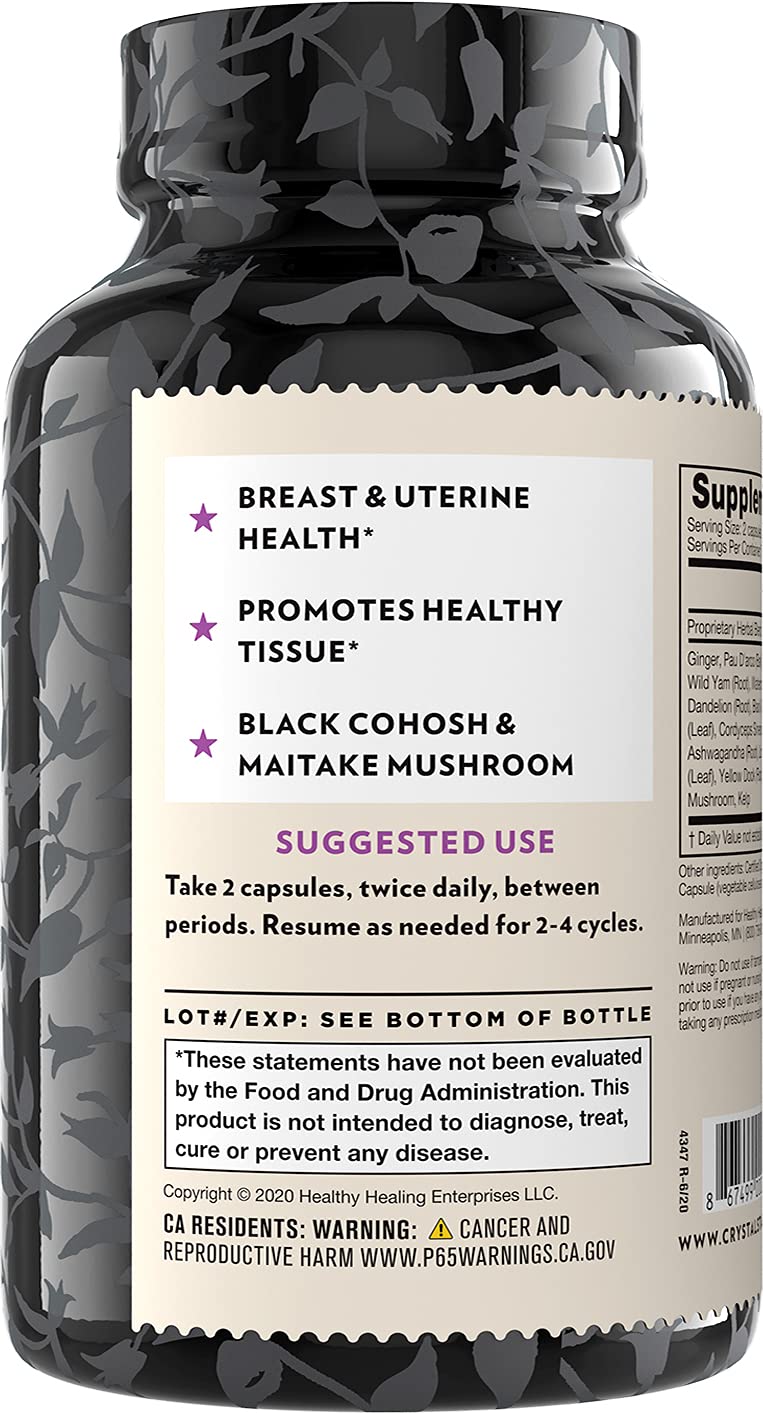 Crystal Star Fibro Defense packaging on a store shelf