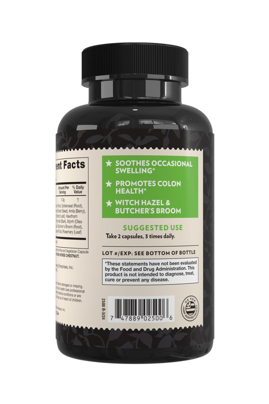 Crystal Star Hemr-Ez Relief ingredients illustration highlighting natural herbal blend