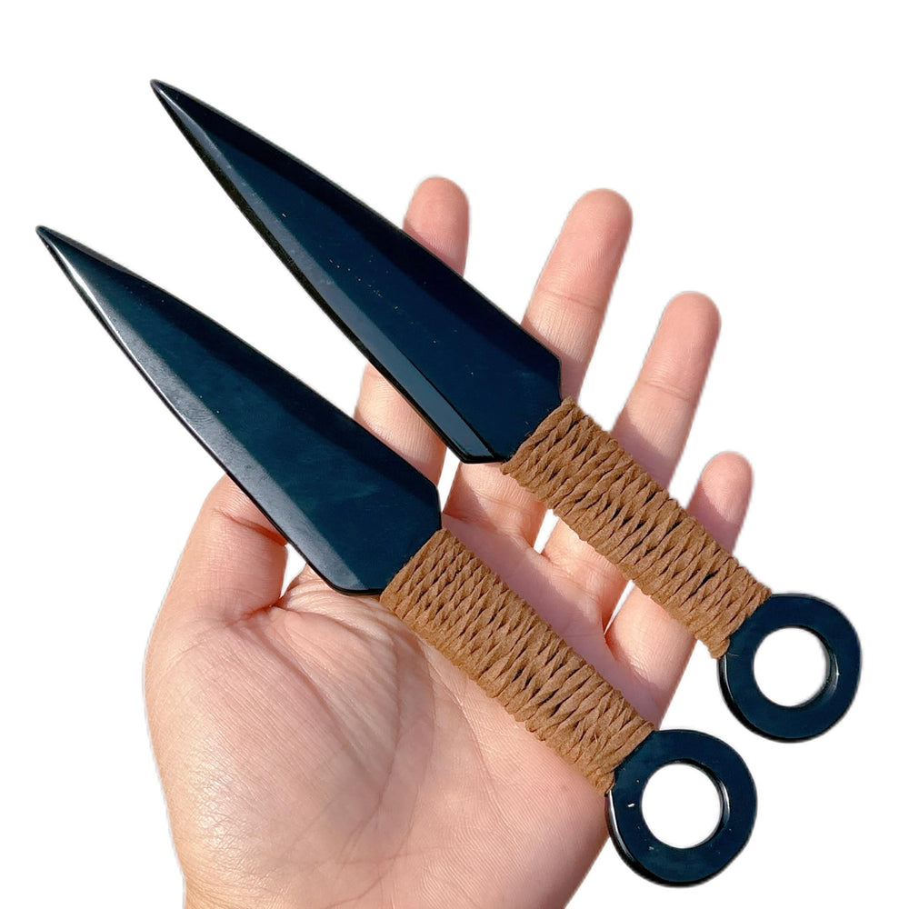 Crystland Obsidian Dagger Figurine ideal for protection and reflective practice