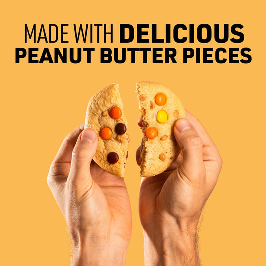 Soft-baked cookie texture close-up highlighting creamy peanut butter
