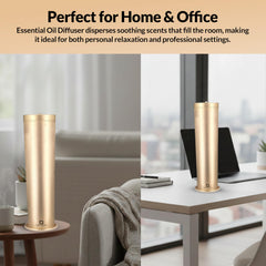 Cube Aroma CA-1200 Gold Diffuser focuses mist evenly for consistent aroma spread.