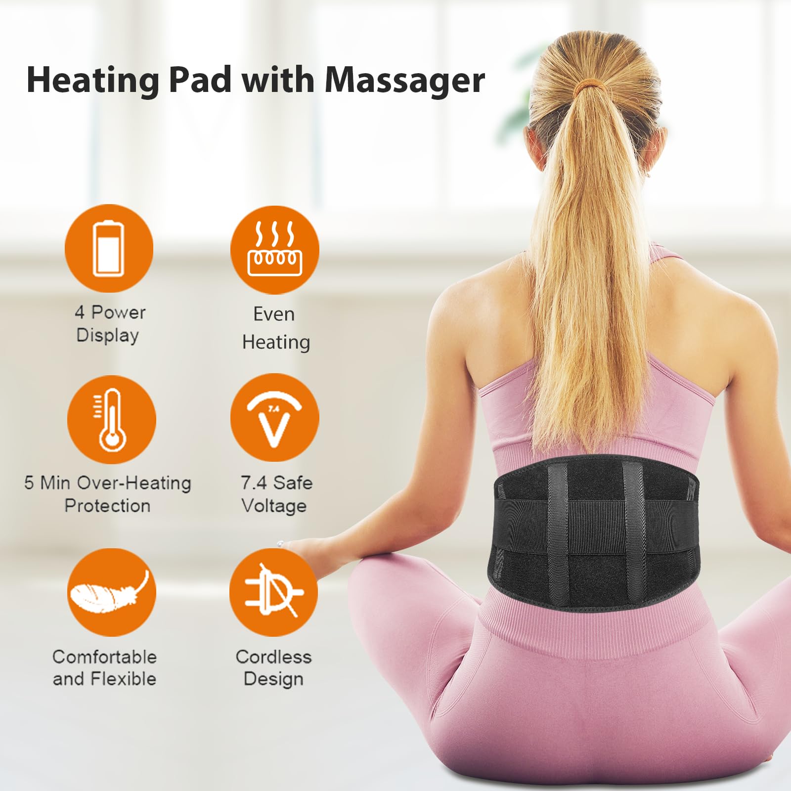 CUEHEAT waist belt adjustable strap ensures secure fit during work