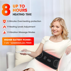 CUEHEAT waist belt with detachable pillars for spine support.