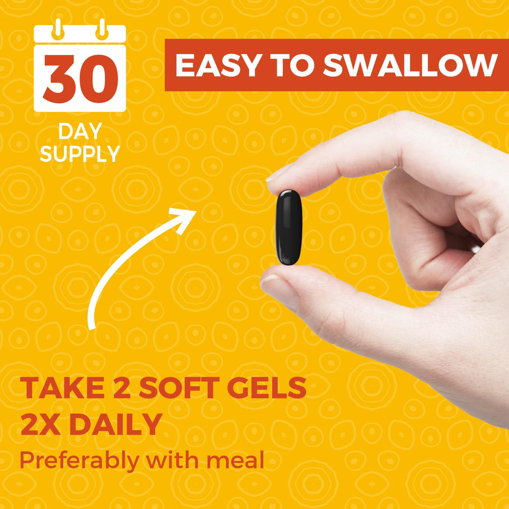 Cuerpo Sano NAD+ 2000mg softgels on white background for daily use.