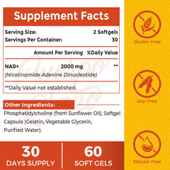 Cuerpo Sano NAD capsules liposomal closeup highlighting capsule texture.