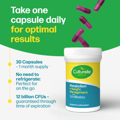 Culturelle product showing B-vitamins ingredients to support metabolism
