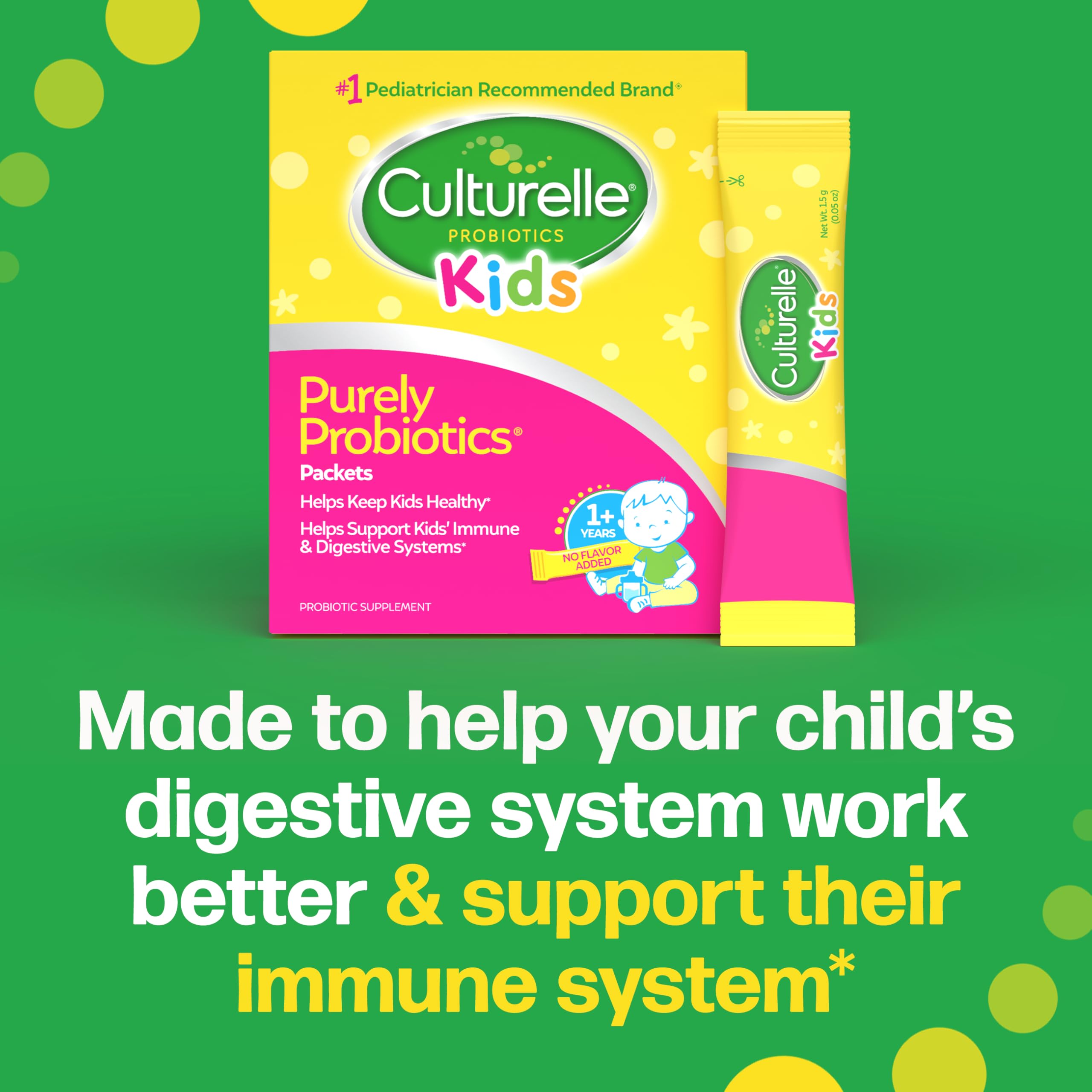 Culturelle LGG strain information on the label for trusted probiotic details.