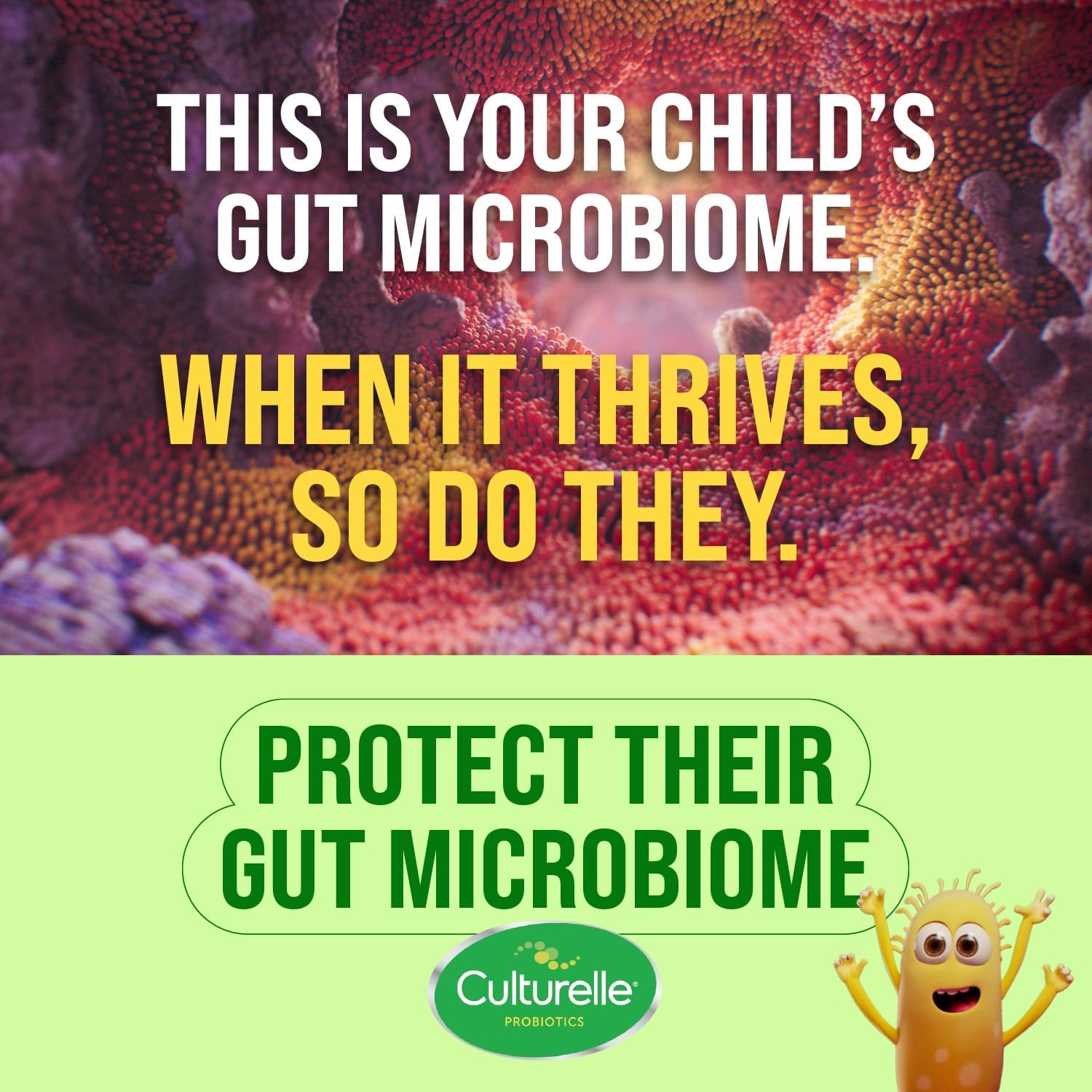 Culturelle Kids Probiotic + Fiber packets box front highlighting the product