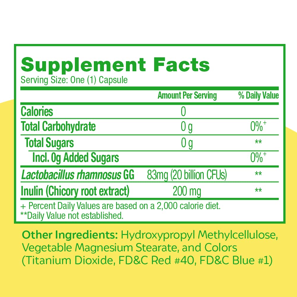 Culturelle Ultimate Strength capsules close-up, convenient daily probiotic.