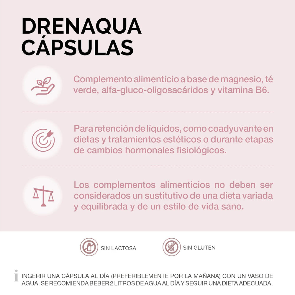Cumlaude Drenaqua label close-up highlighting probiotic and prebiotic blend