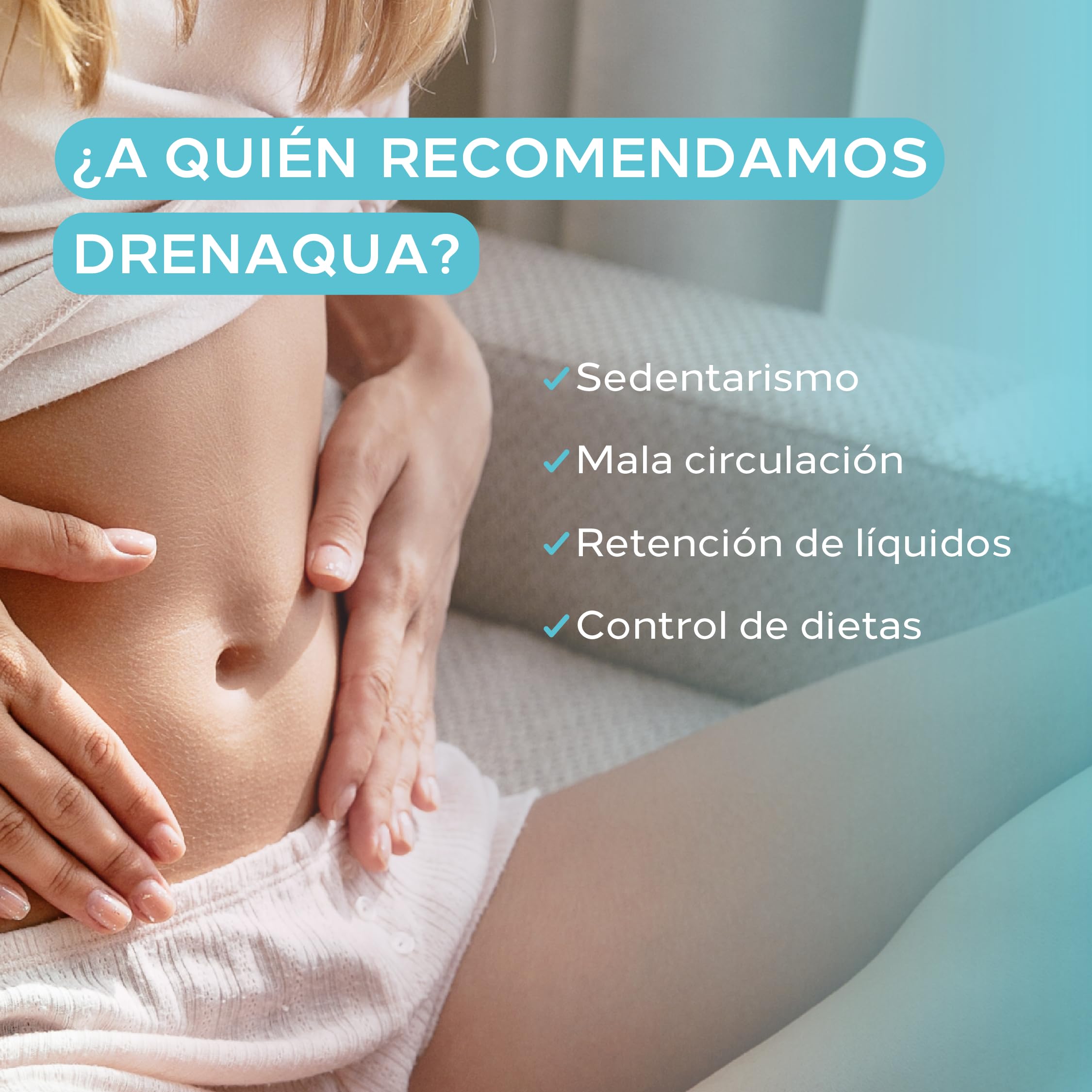 Cumlaude Drenaqua bottle with water, convenient wellness ritual