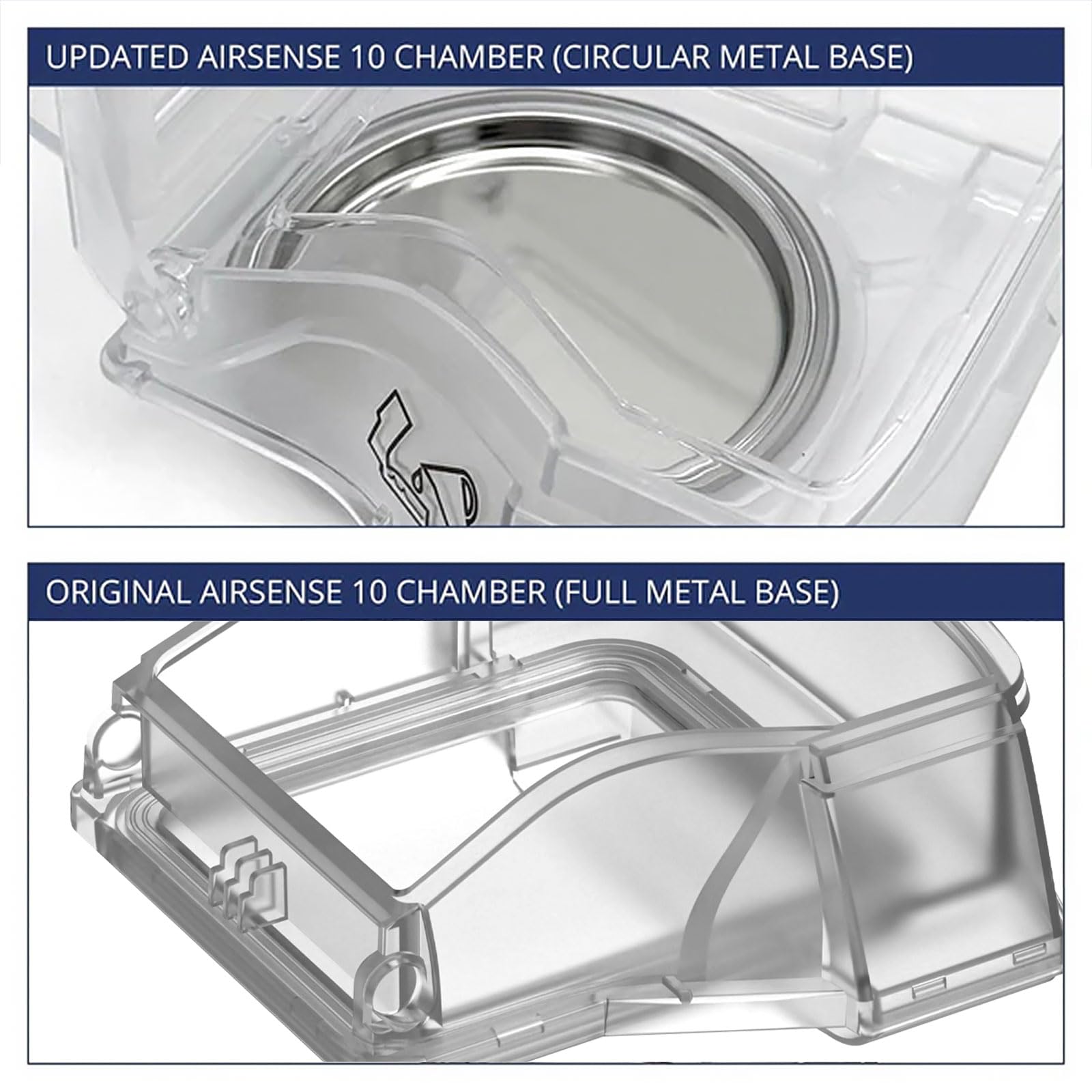 CUORD original airway design with inlet and outlet tubes for proper humidified airflow