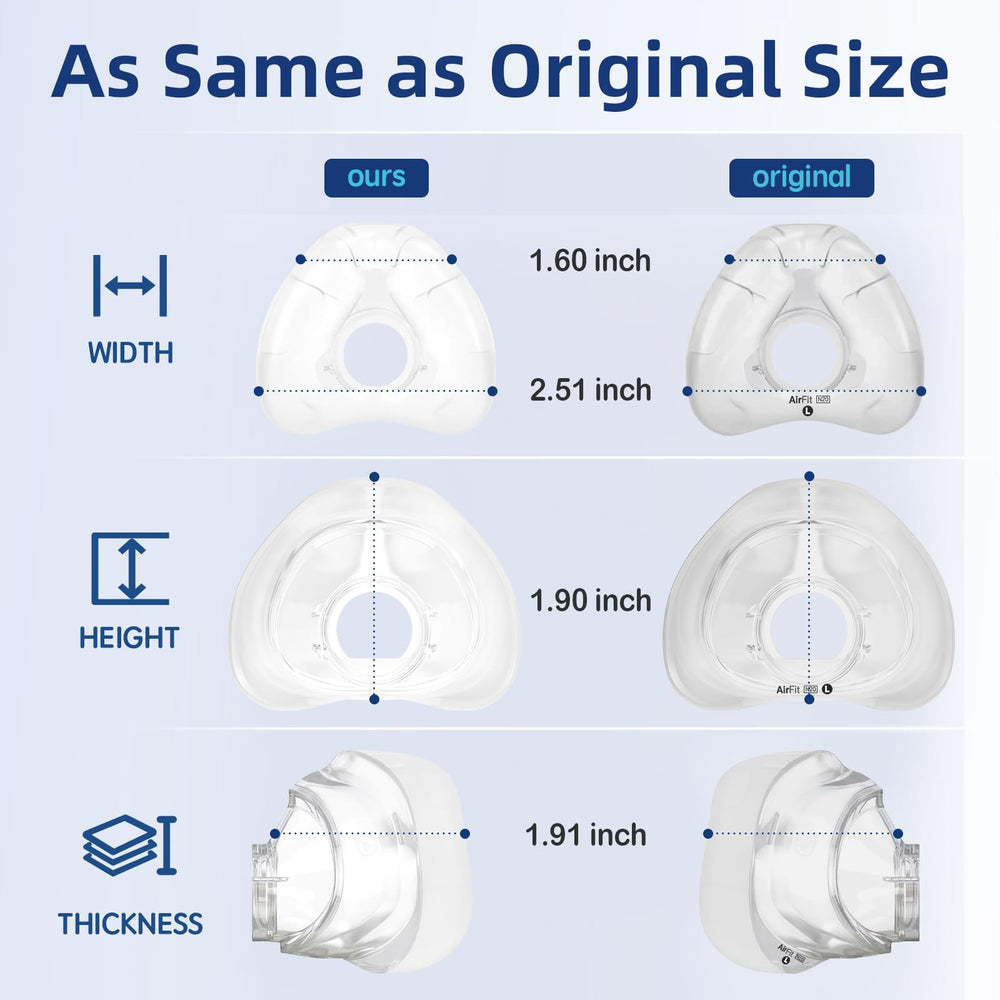 CUORD soft silicone nasal cushion offers comfortable, skin-friendly wear