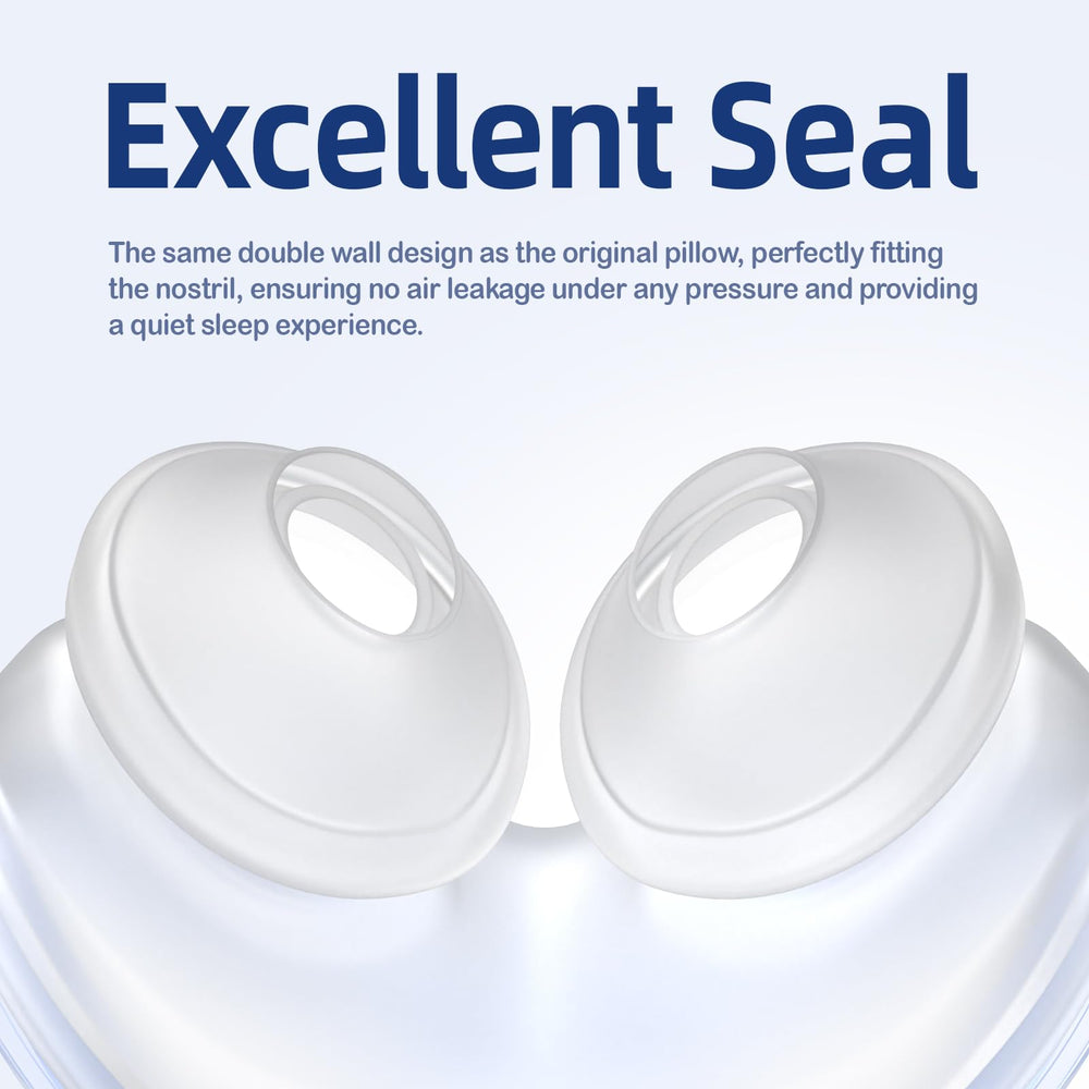 CUORD soft silicone nasal pillow delivers gentle support and comfort.