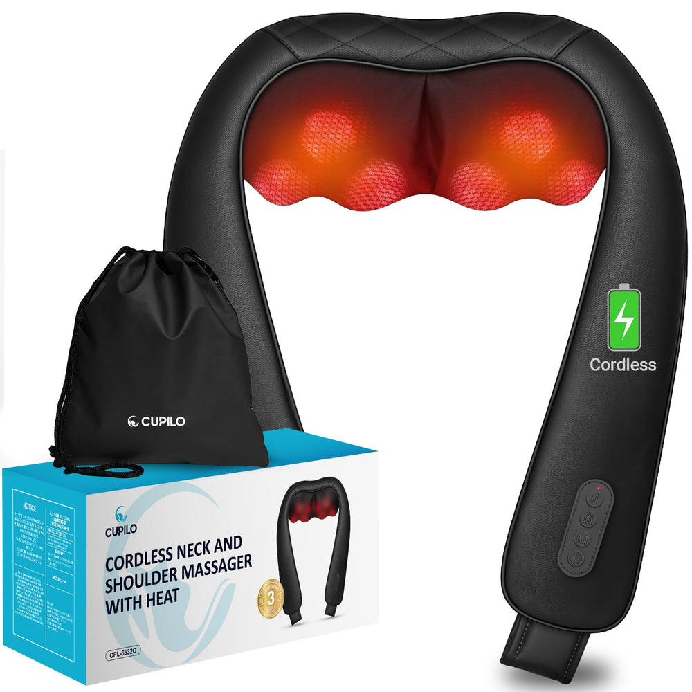 CuPiLo cordless neck massager with portable design for neck relief anywhere