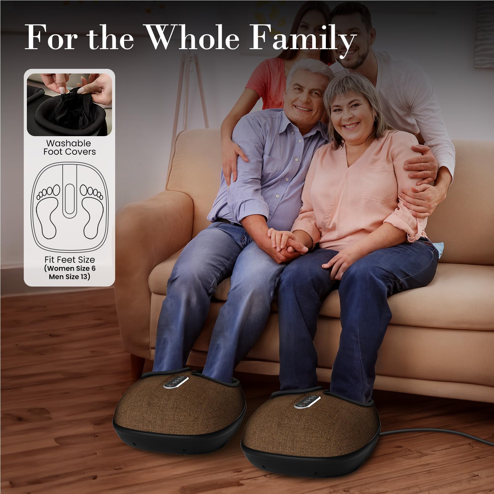 CuPiLo fits up to size 13 feet, making it suitable for many users.