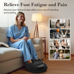 CuPiLo foot massager features 3 independent kneading heads for depth.