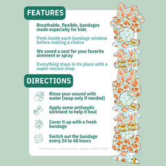Cupkin bandages on skin provide secure coverage without sticking to the wound.