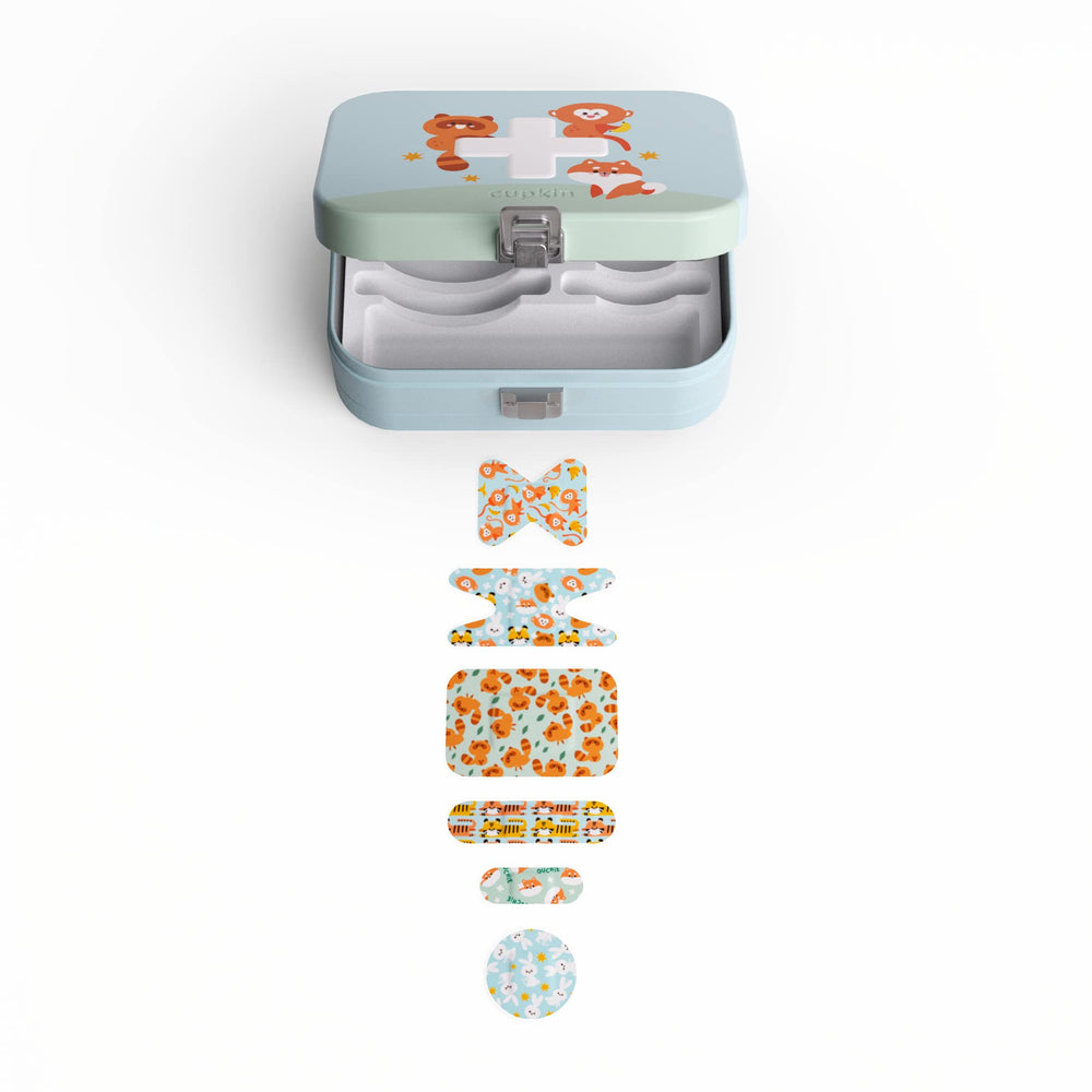 Cupkin wild animals bandages in a tin provide kid-friendly care for minor injuries.