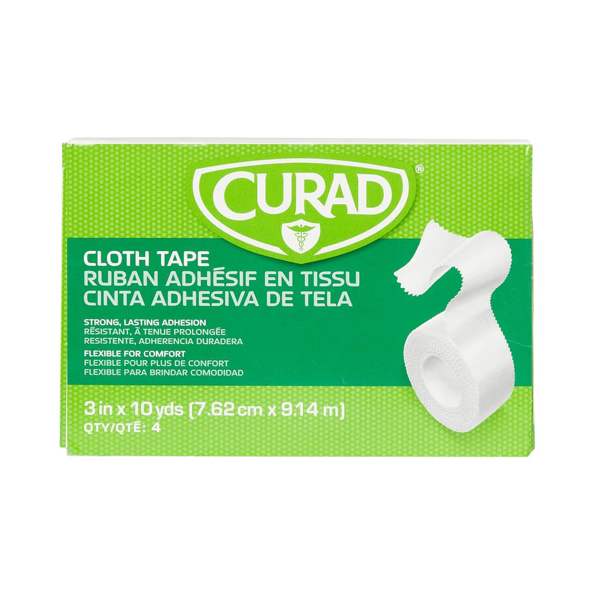 CURAD water-repellent surface protects dressings from moisture