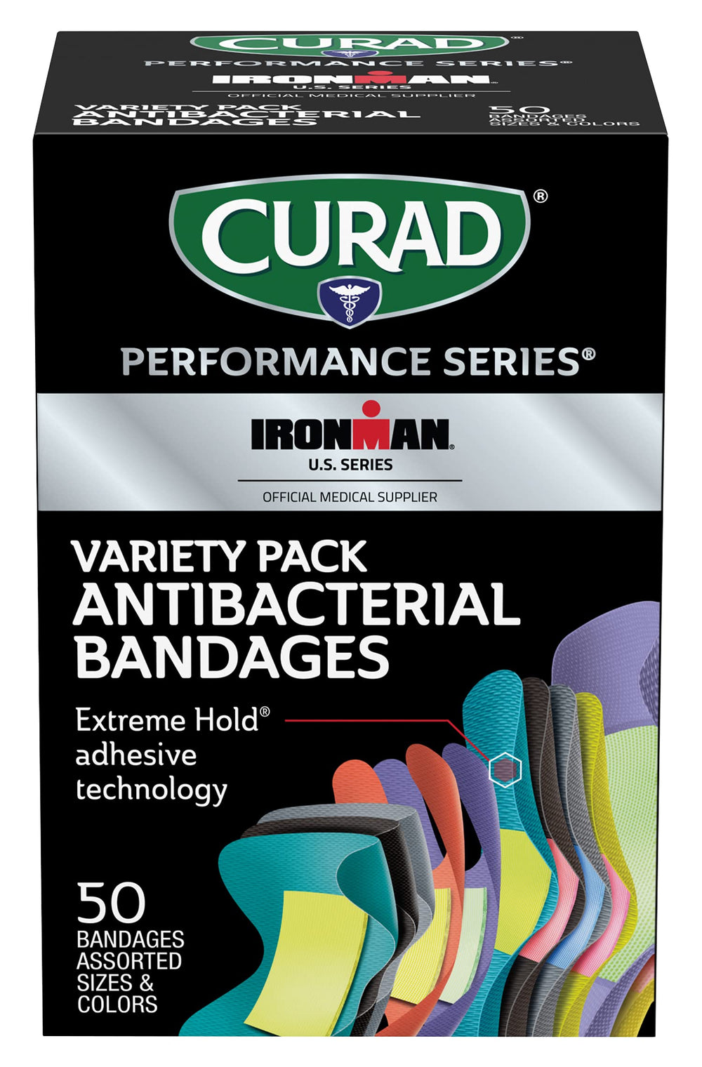 Curad Ironman finger and knuckle bandages offering secure protection during sports.