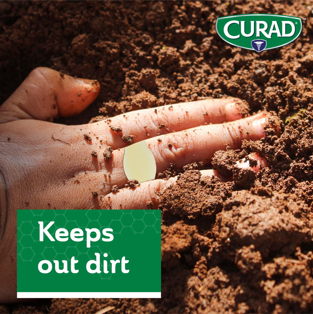 CURAD Naturals Aloe Vera texture provides gentle moisturization for irritated skin.