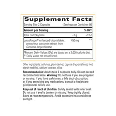 Curalieve capsule close-up highlighting high-absorption amorphous curcumin.