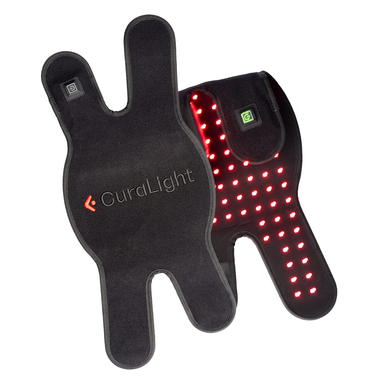 Curalight knee pain wrap for targeted relief and portability.