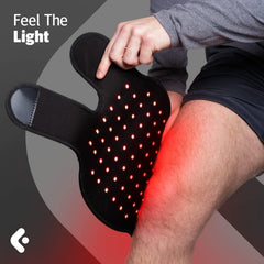Curalight safe-use wrap designed for comfortable joint therapy.