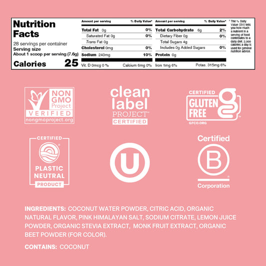 Cure Hydration powder scoop with strawberry kiwi for quick, customizable hydration