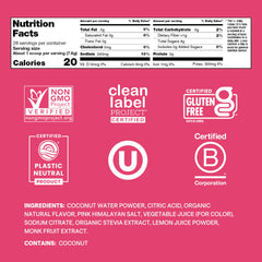 Cure Hydration Tropical Punch scoop illustrating easy one-serving mix for workouts and travel